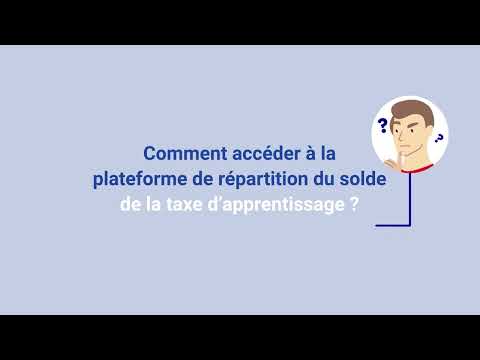 Comment se connecter à la plateforme de répartition du solde de la taxe d’apprentissage ?